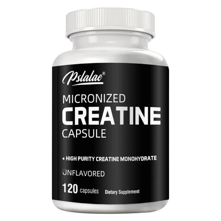 Micronized Creatine - Enhance Muscle Endurance and Improve Athletic Performance - 120 Capsules