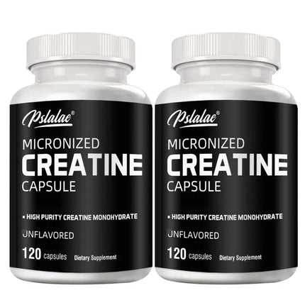 Micronized Creatine - Enhance Muscle Endurance and Improve Athletic Performance - 120 Capsules